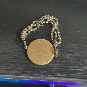 Horoscope Bracelet with Jewel Bracelet - Taurus - Gold Plated